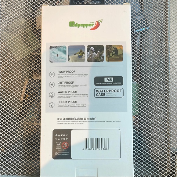 White Waterproof Phone Case - Picture 3 of 3